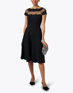 Load image into Gallery viewer, Ariba Black Lace Fit &amp; Flare Dress
