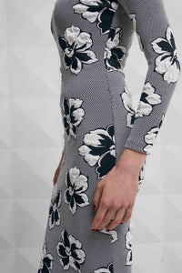 3D Basella Floral Sheath Dress
