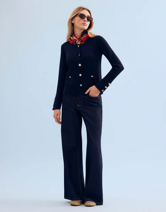 Leo & Ugo Andy Cardigan with Jewel Buttons