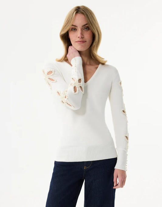 Leo & Ugo Nina Floral pearl Jumper Lucindas