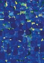 Load image into Gallery viewer, Vibrant Royal Blue/Yellow Printed Skirt P1G020 - Lucindas on-line
