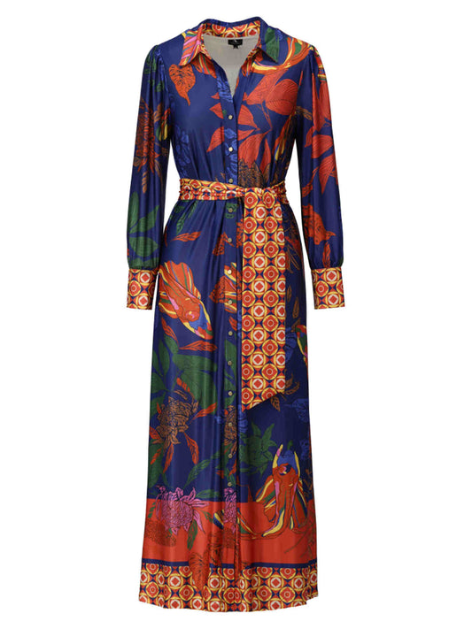 Statement Floral Shirt Dress