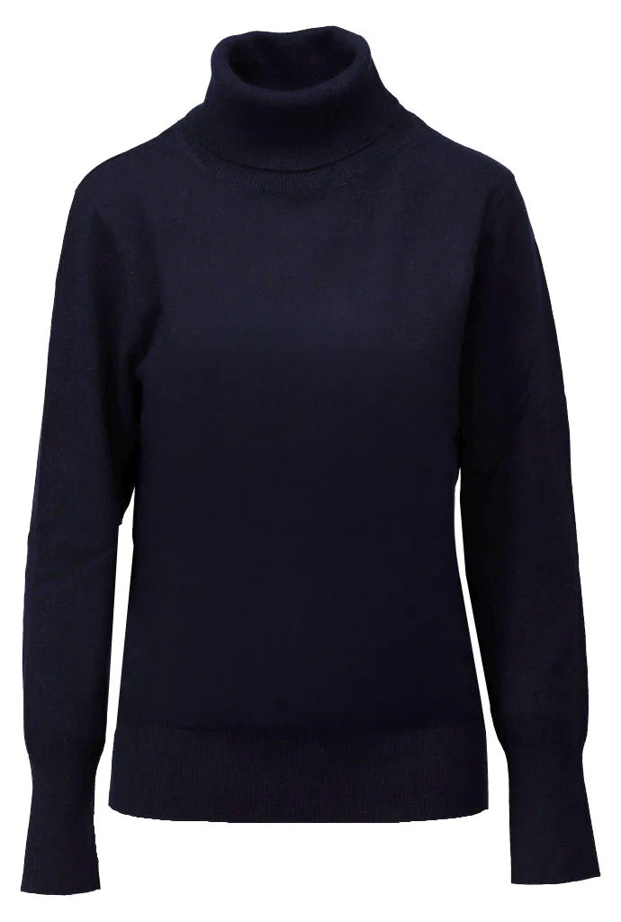 Roll Neck Cashmere Blend Jumper