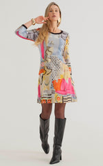 Load image into Gallery viewer, Totem Midi Long Sleeves Dress 74634
