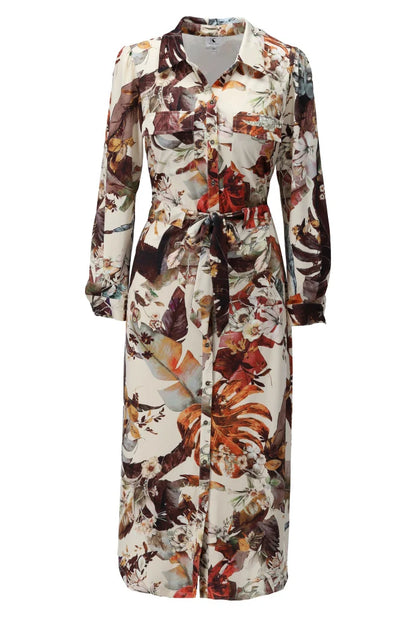Botanical Midi Shirt Dress