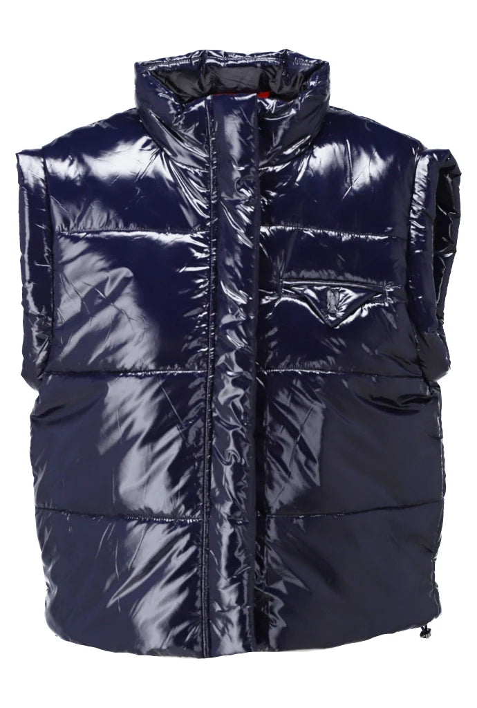 Lacquered Gilet with Thermal Lining