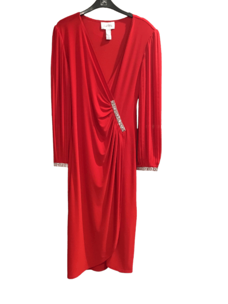 Diamanté Detail Wrap Dress 224046