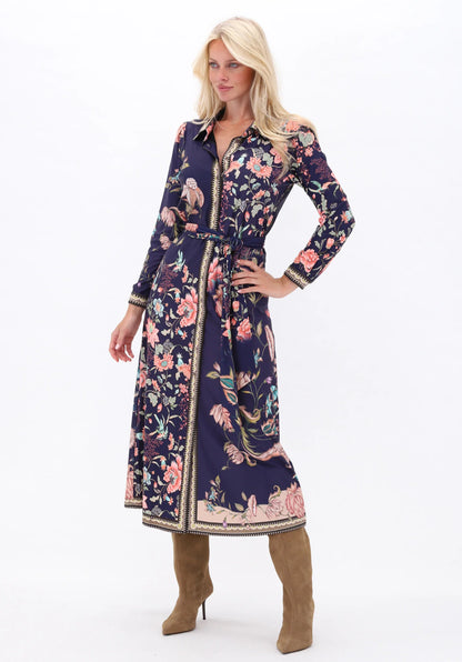 Chelsea Floral Print Midi Shirt Dress.
