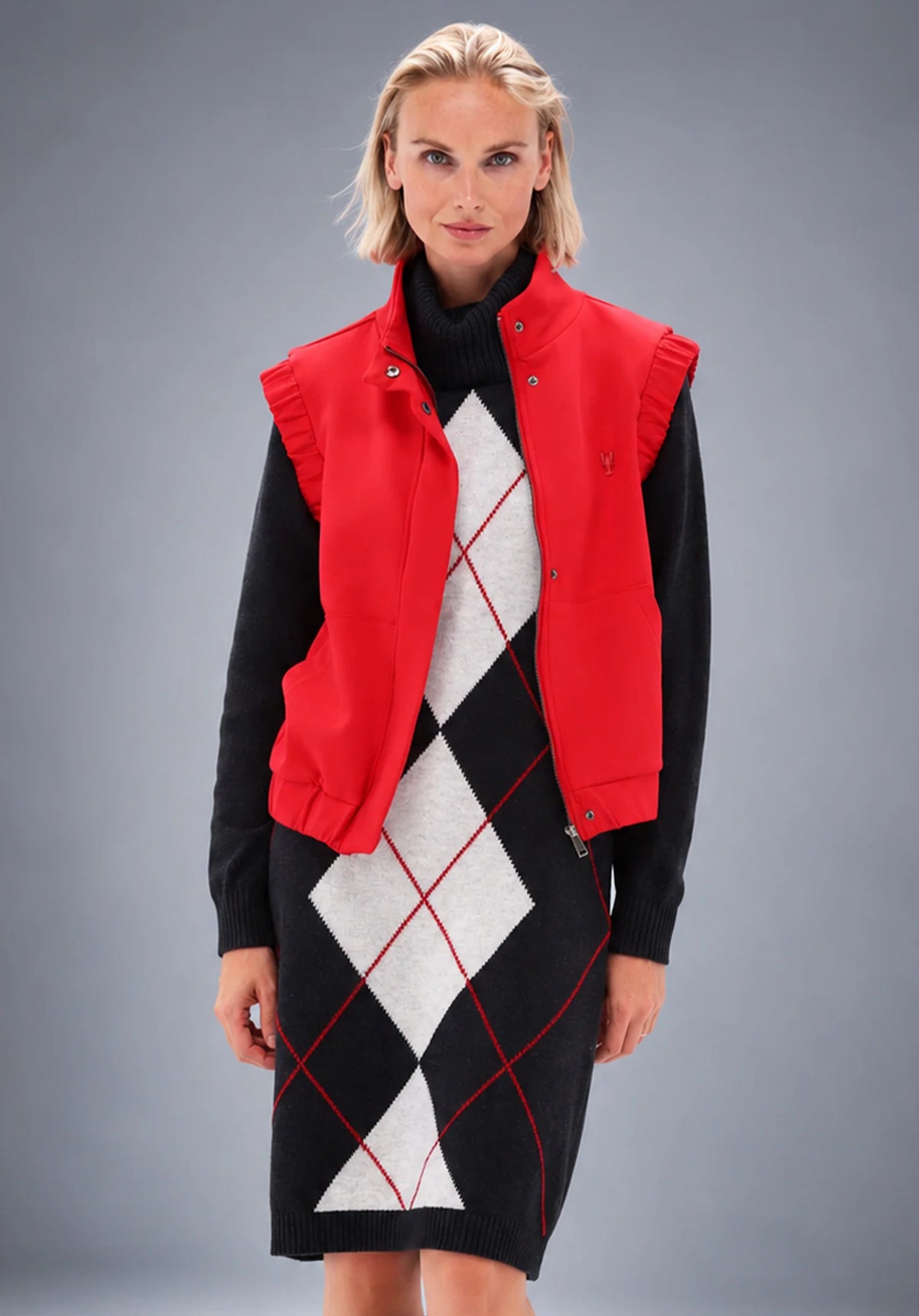 Red Statement Gilet