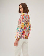 Load image into Gallery viewer, Beige V Neck Knit Printed Jumper DW222
