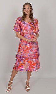 Pure Silk Tiered Dress 4942