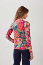 Load image into Gallery viewer, Vibrant Floral V Neck Print Jumper DW112

