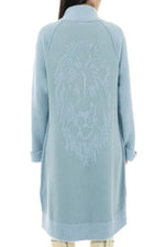 Load image into Gallery viewer, Long Soft Knit Coatigan with High Collar
