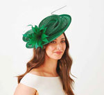 Load image into Gallery viewer, Sinamay Loops Disc Fascinator F9730

