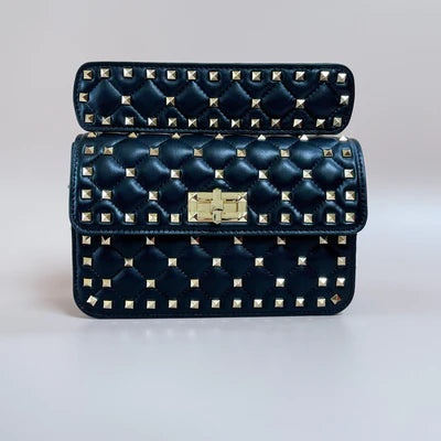 Rockstud Spike Leather Handbag