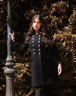 Load image into Gallery viewer, Military Wool Blend Coat
