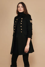 Load image into Gallery viewer, Military Wool Blend Coat
