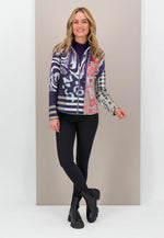 Load image into Gallery viewer, Eye Catching Dark Violet Jacket J3432
