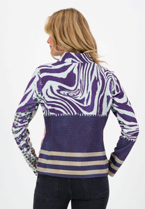 Eye Catching Dark Violet Jacket J3432