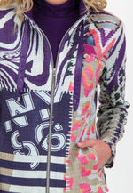 Load image into Gallery viewer, Eye Catching Dark Violet Jacket J3432
