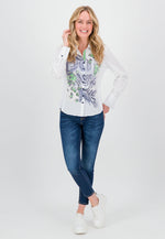 Load image into Gallery viewer, Blue Mood Print Shirt J3584
