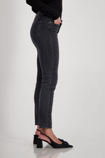 Load image into Gallery viewer, Rhinestone Embellished Slim Fit Jeans 408345
