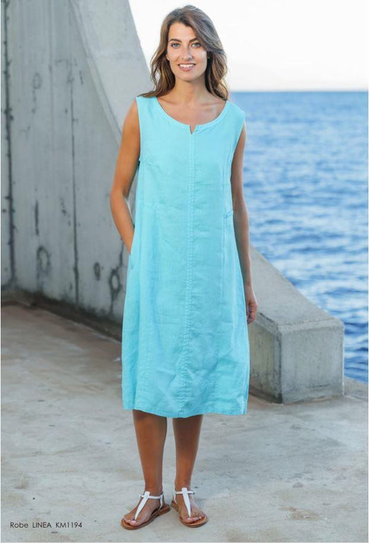 Linea Pure Linen Dress - Lucindas on-line