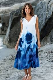 Kokomarina Tora Watercolour Tie-Dye Trapeze Dress