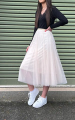 Load image into Gallery viewer, Tulle Midi Skirt
