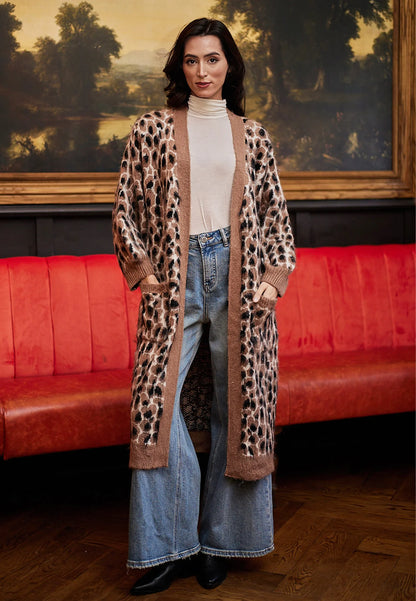 Leopard Long Cardigan