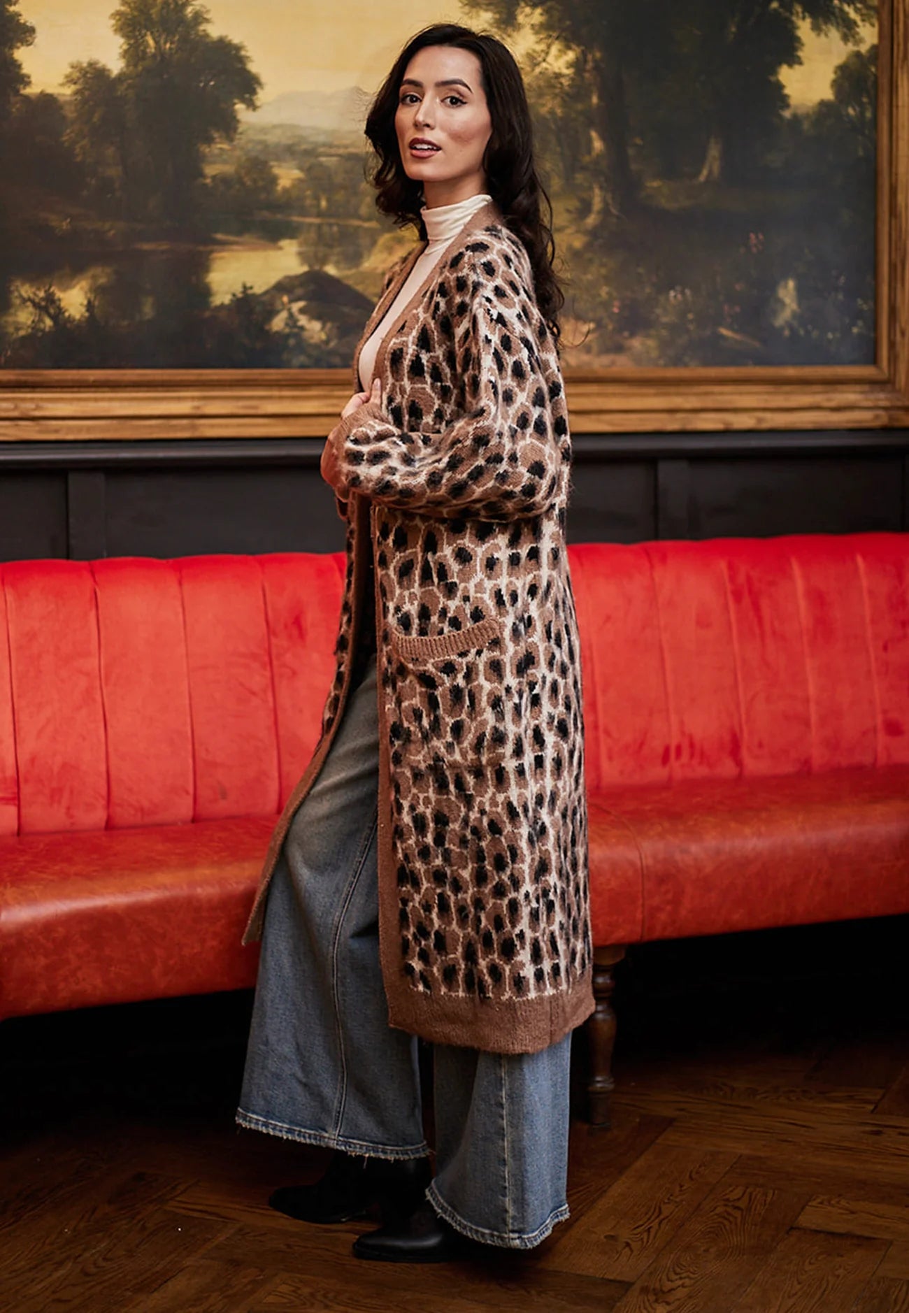 Leopard Long Cardigan