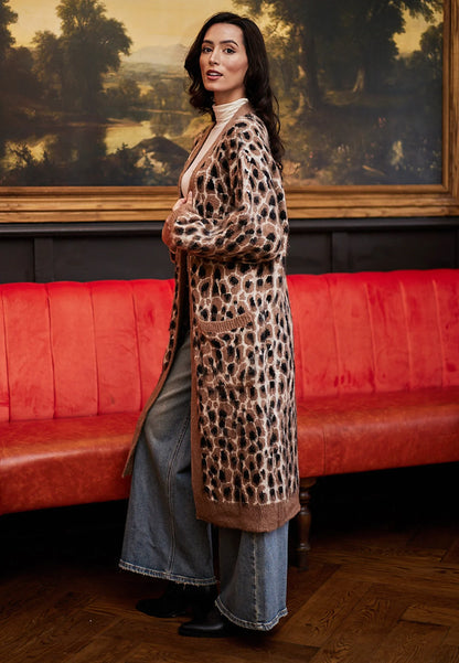 Leopard Long Cardigan