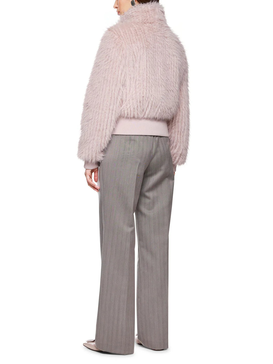 Soft Pink Fake Fur Jacket