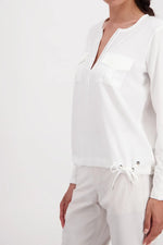 Load image into Gallery viewer, Easy Style Draw String Blouse 807159
