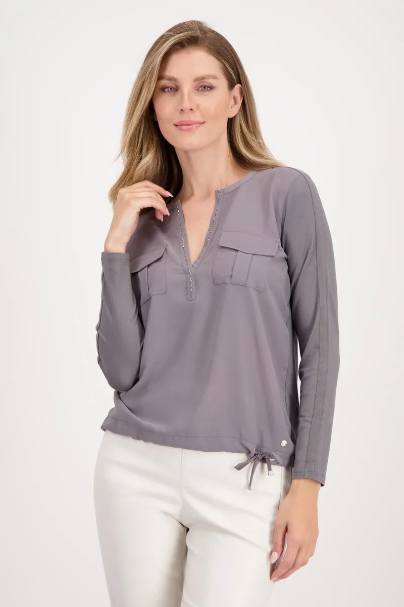 Easy Style Draw String Blouse 807159