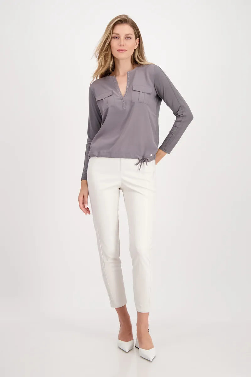 Easy Style Draw String Blouse 807159