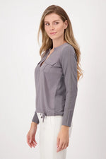Load image into Gallery viewer, Easy Style Draw String Blouse 807159
