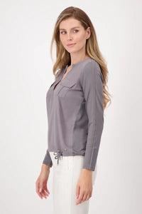 Easy Style Draw String Blouse 807159