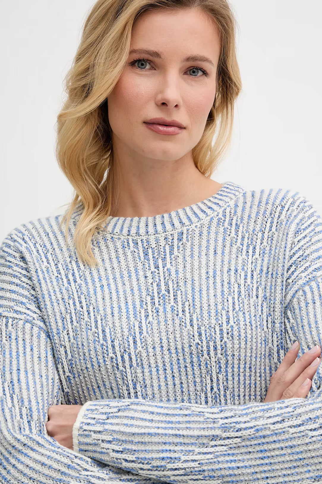 Cotton Blend Diamond Sparkle Jumper - Lucindas on-line