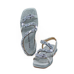 Load image into Gallery viewer, Denim Blue Snake Sandal V251605
