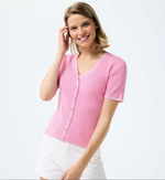 Load image into Gallery viewer, Button Down Ribbed Top AE015
