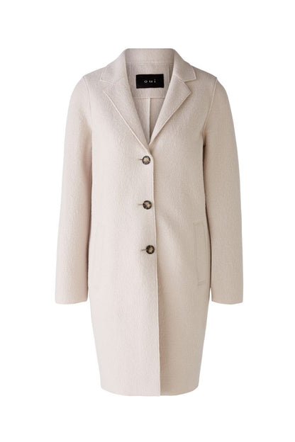 Classic Wool Coat in Stone (7063)