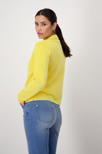 Sunshine Yellow Cotton Blazer 408485