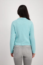 Load image into Gallery viewer, Mint Knitted Cotton Blazer 408485
