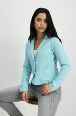 Load image into Gallery viewer, Mint Knitted Cotton Blazer 408485

