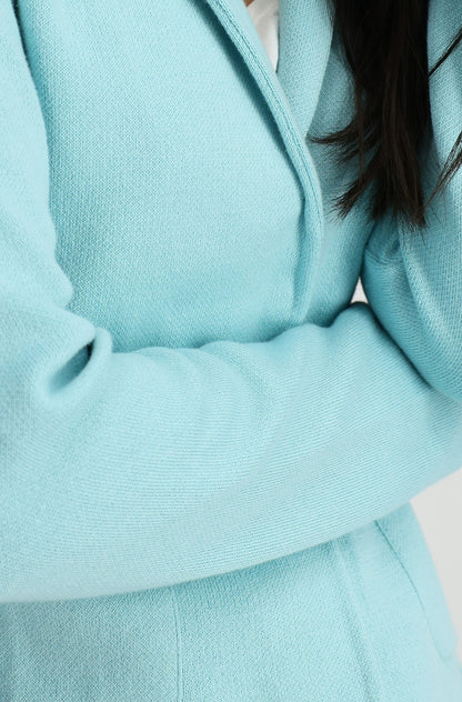 Mint Knitted Cotton Blazer 408485
