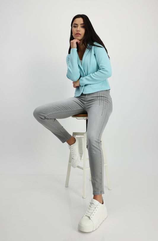 Mint Knitted Cotton Blazer 408485