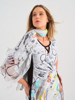 Load image into Gallery viewer, Short Sleeve Side Panelled Print Dress 25607
