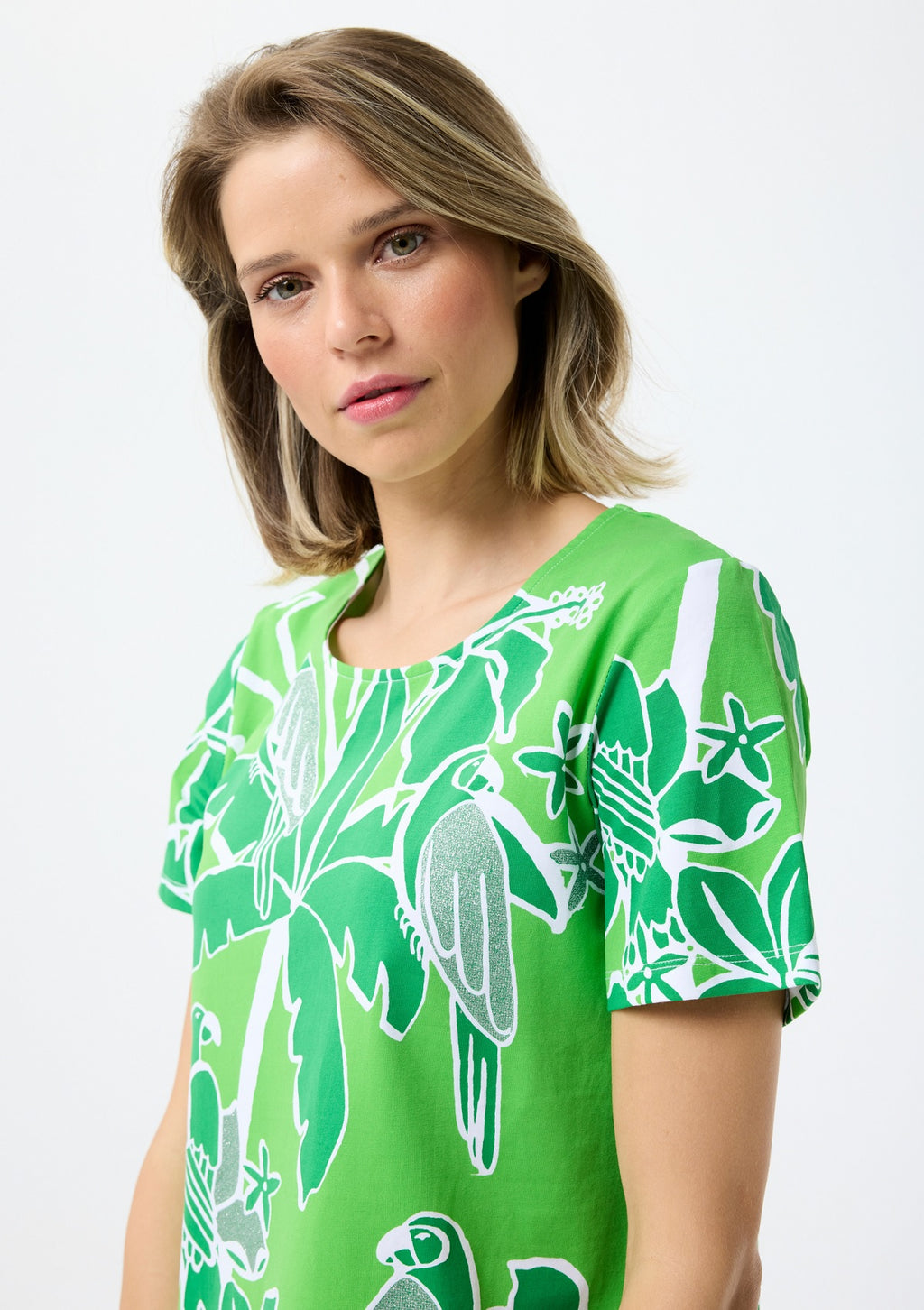 Tropical Print T-Shirt TEJ799