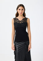 Load image into Gallery viewer, Lace Sleeveless Top TEA096-5
